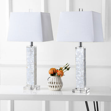 Noelle 28.5" Seashell LED Table Lamp - JONATHAN Y